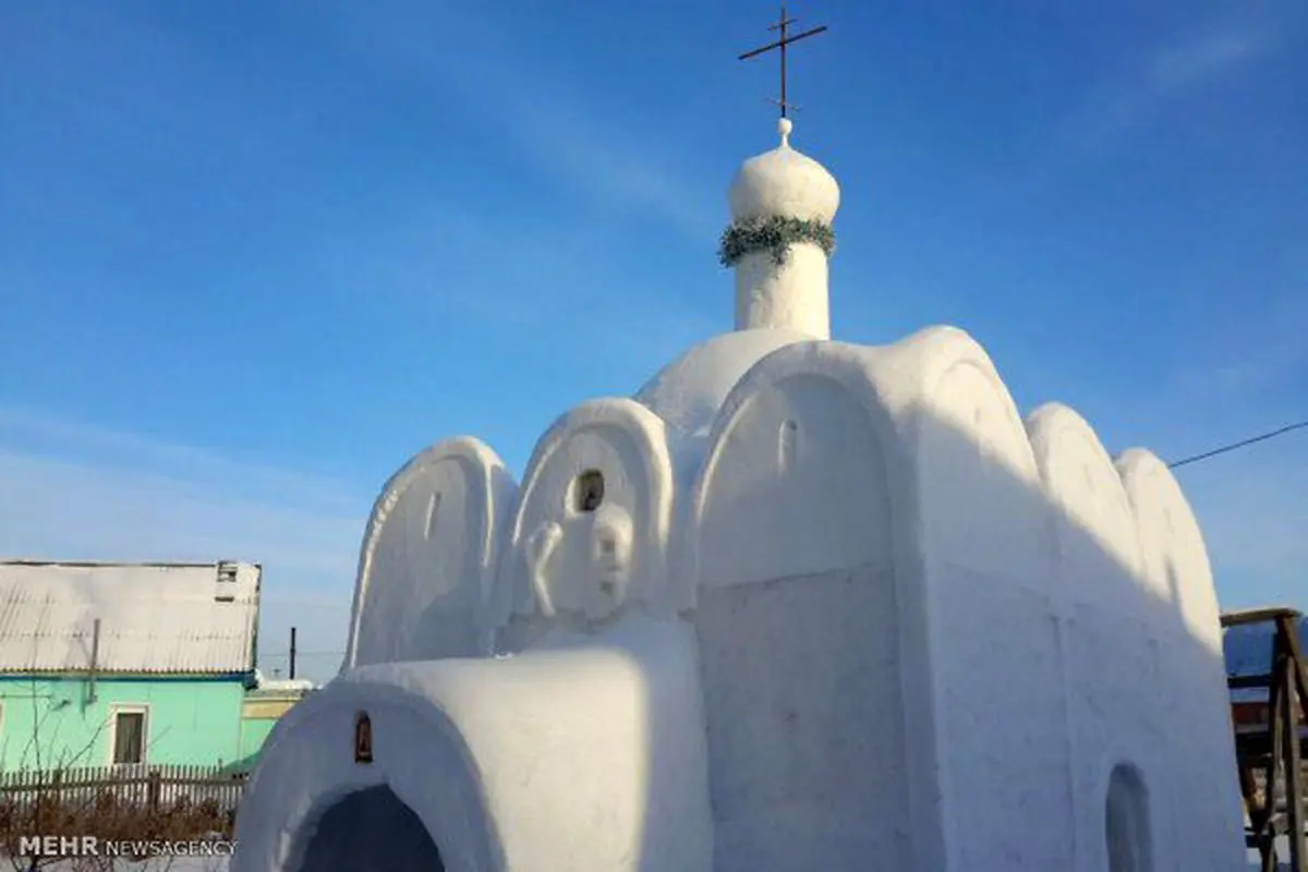 کلیسای برفی در روسیه