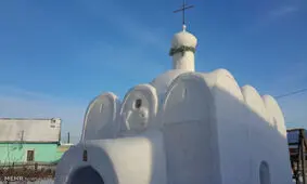 کلیسای برفی در روسیه
