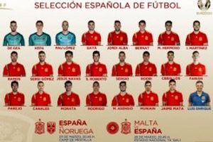 غیبت چند بازیکن سرشناس در لیست جدید تیم ملی اسپانیا