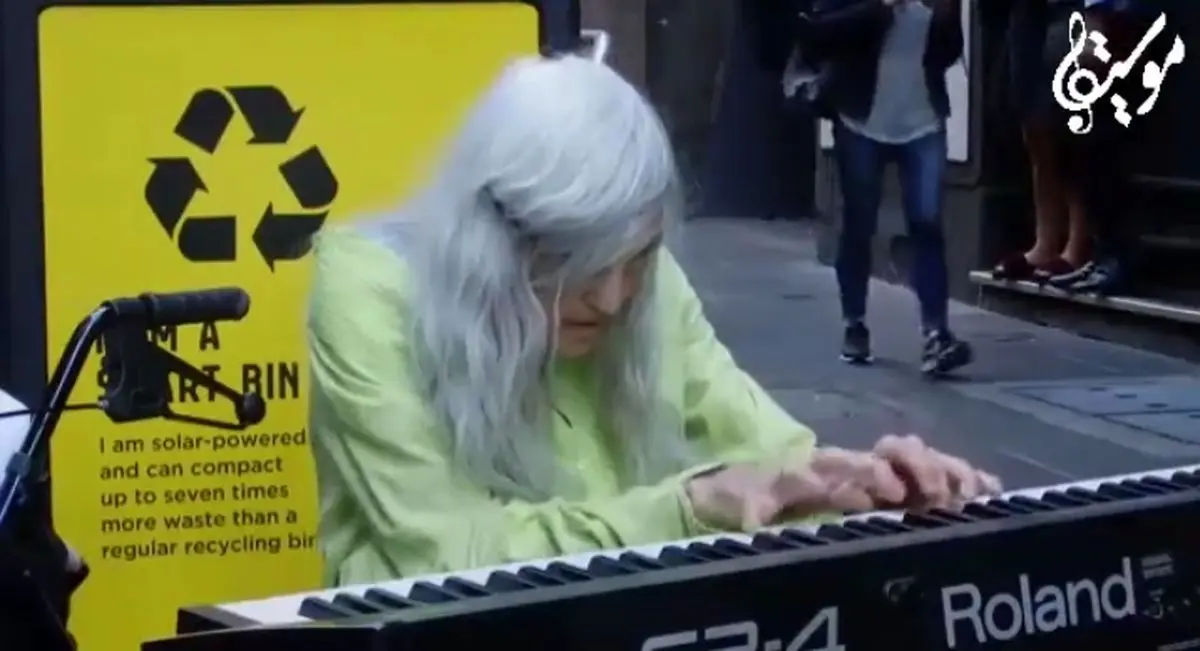 اجرایی بسیار زیبا از ناتالی، نوازنده مسن خیابانی