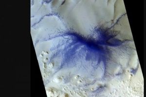 پیدا شدن یک "عنکبوت آبی" روی سطح مریخ! +عکس