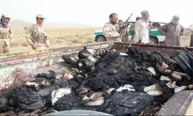 محموله سنگین ۸۷۷ کیلوگرمی موادمخدر در اسفندقه جیرفت متوقف شد