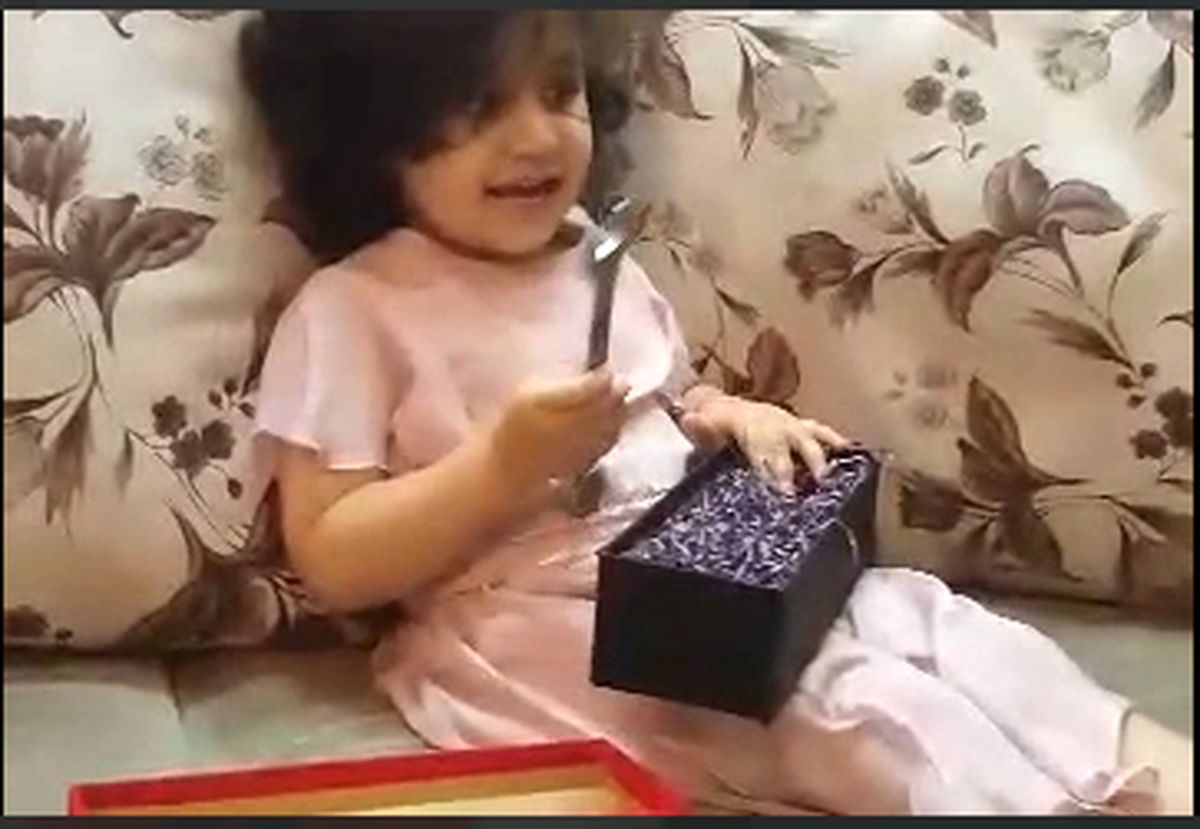 چالش عیدی/ عیدی "آچار" برای الینا سه ساله!