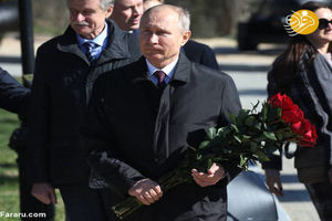 تصاویر منتشر شده از پوتین در سالروز جدایی کریمه از اوکراین