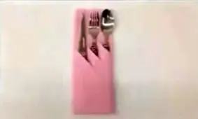 ترفند کاربردی برای تا کردن دستمال آشپزخانه