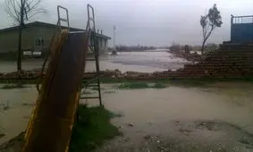 آب گرفتگی اراضی کشاورزی در گمیشان/ نگران آب های جاری بالادستی در گرگان رود هستیم