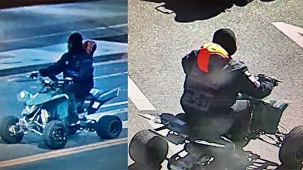 آسیب دیدن یک پلیس حین دستگیری راننده موتور چهار چرخ + فیلم