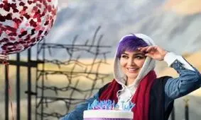 رنگ موی بنفش مریم معصومی برای سال جدید! عکس