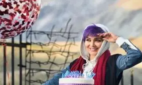رنگ موی بنفش مریم معصومی برای سال جدید! عکس