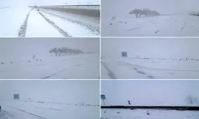 بارش شدید برف نوروزی در خراسان شمالی