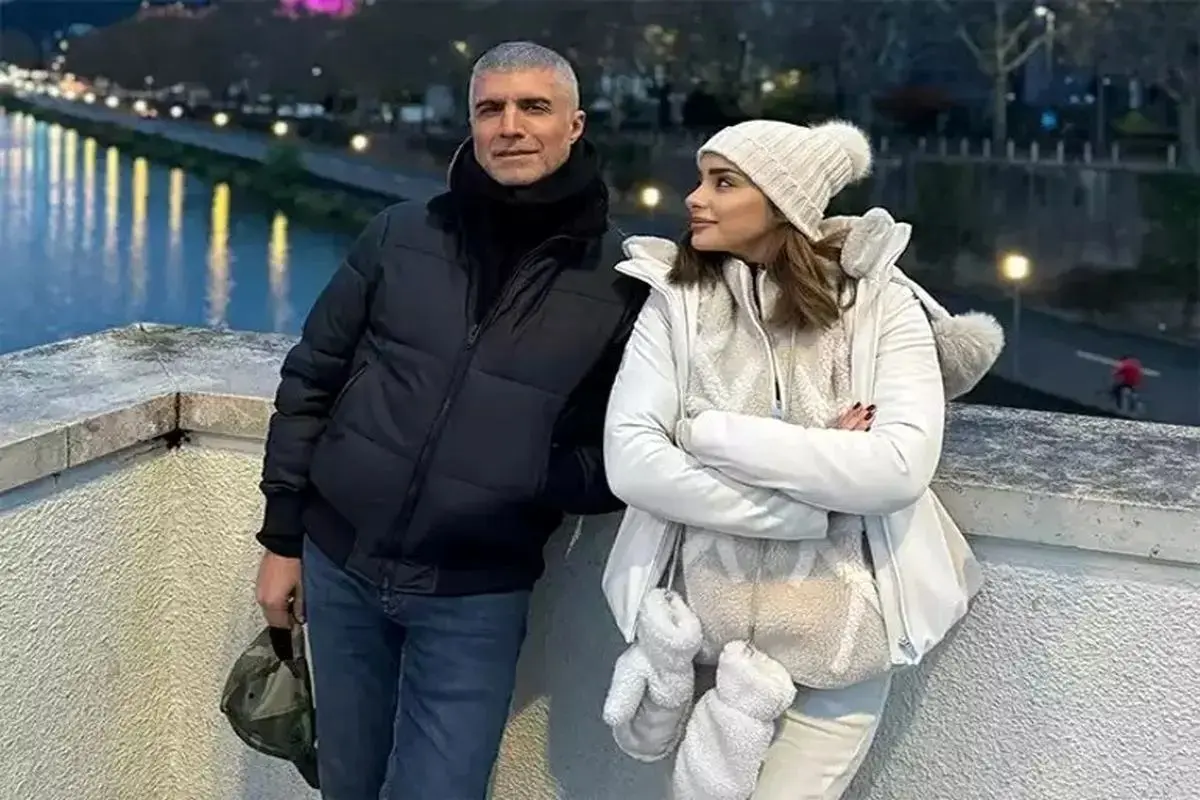 ضیافت اوزجان دنیز بازیگر مشهور ترک با همسر ایرانی‌اش در شب یلدا

