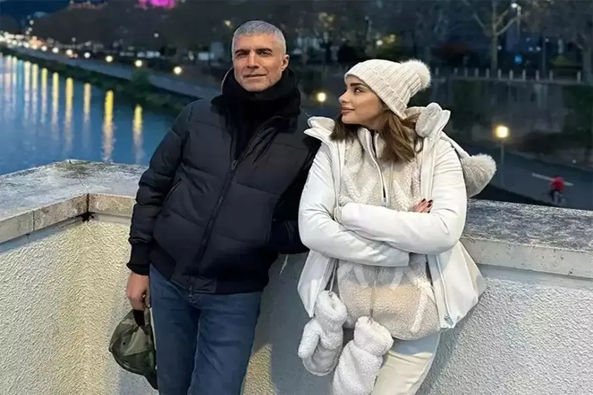 ضیافت اوزجان دنیز بازیگر مشهور ترک با همسر ایرانی‌اش در شب یلدا
