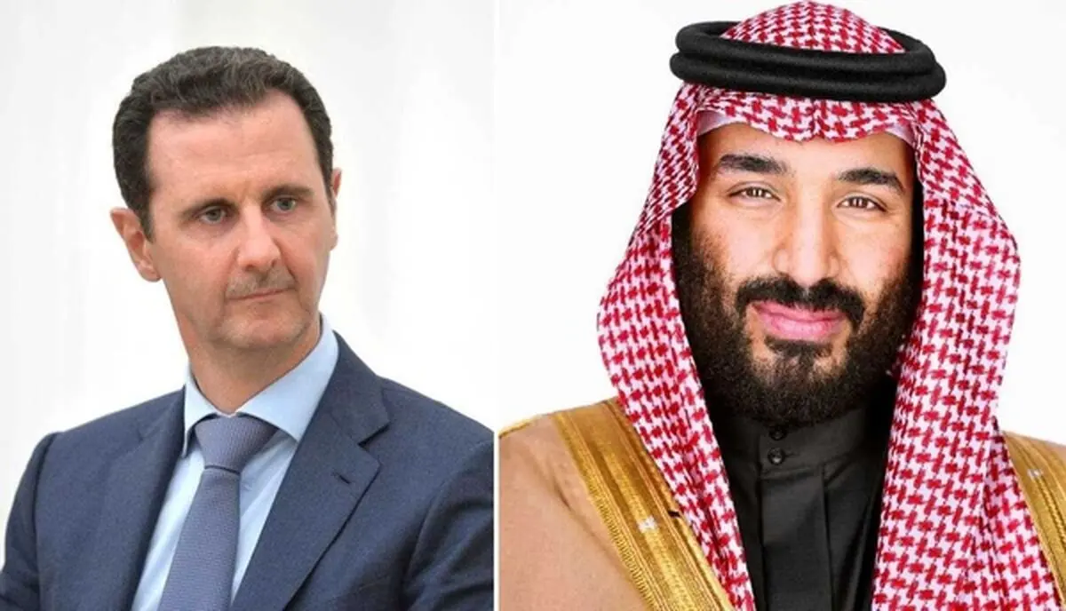 استقبال رسمی و گرم بن سلمان از بشار اسد