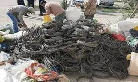 جاسازی بیش از ۳ هزار کیلو سیم برق سرقتی زیر بار ضایعات