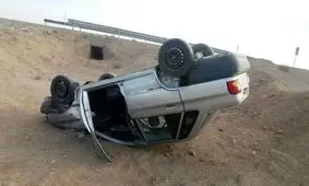 شش مصدوم به دنبال واژگونی خودرو پراید