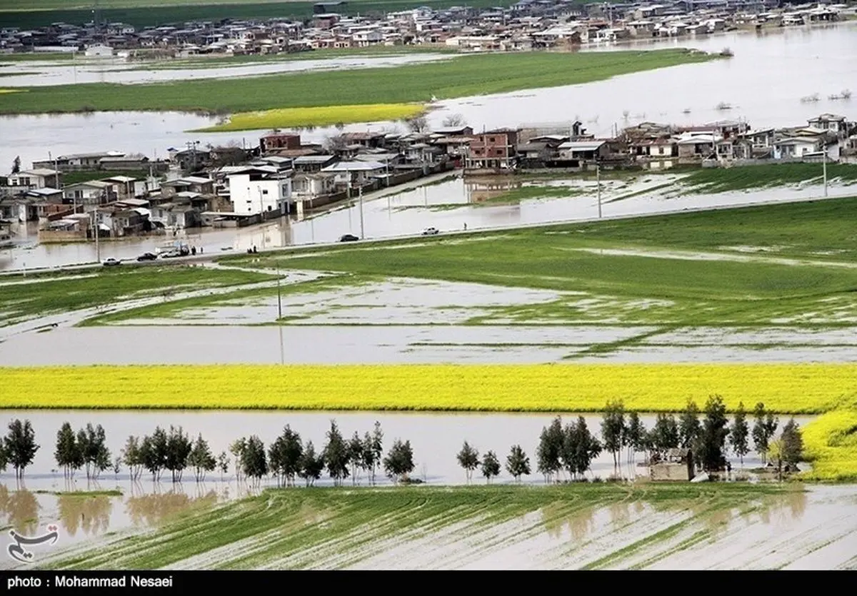سیل ۱۶۴۰ میلیارد تومان به کشاورزی گلستان و مازندران خسارت زد
