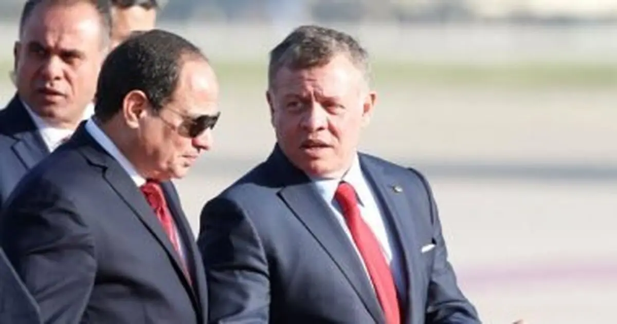 پادشاه اردن وارد قاهره شد