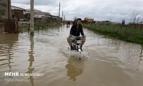 ارتفاع سیل و آبگرفتگی در گمیشان به ۲ متر رسید