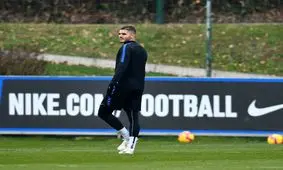 ایکاردی جدا از بازیکنان اینتر تمرین می کند