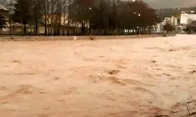 «خرم رود» خروشان شد/ اعلام هشدار به ساکنان حاشیه رودخانه