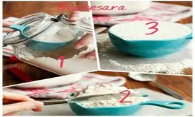 روش صحیح اندازه گیری آرد در کیک پزی