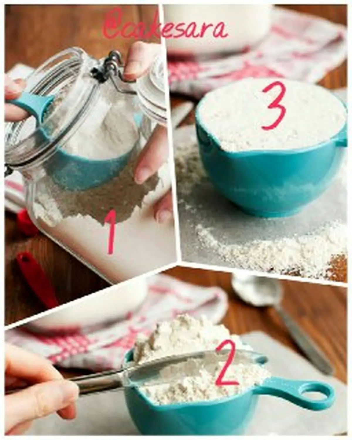 روش صحیح اندازه گیری آرد در کیک پزی