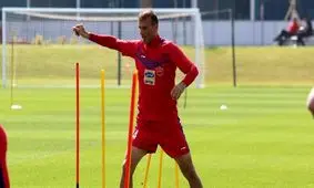 حسینی و رادوشوویچ در تمرینات گروهی پرسپولیس