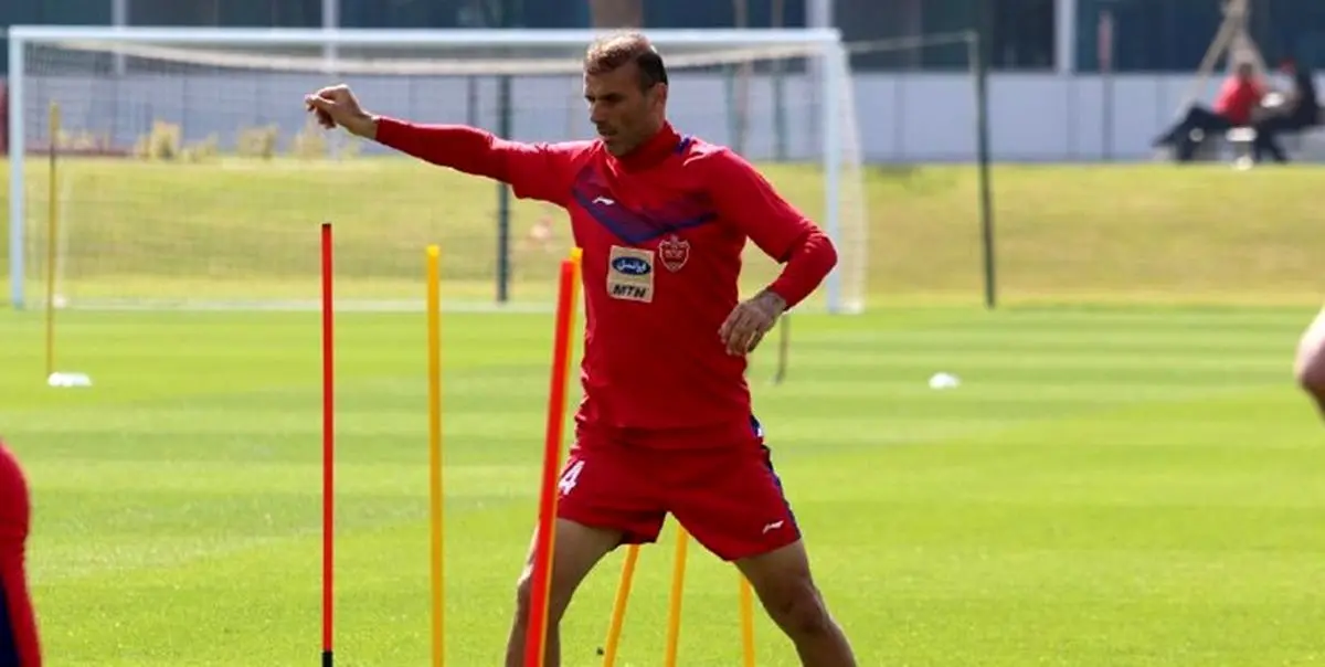 حسینی و رادوشوویچ در تمرینات گروهی پرسپولیس