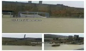 تخت‌ جمشید خشک است/آبگرفتگی صبح اتفاق افتاد