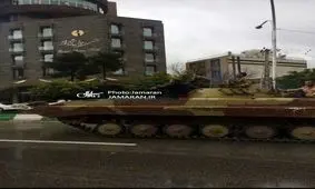 حضور خودروهای زرهی برای کمک به مردم در سیل اخیر