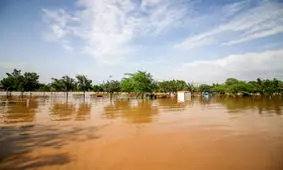 طغیان رود کارون در شوشتر+تصویر