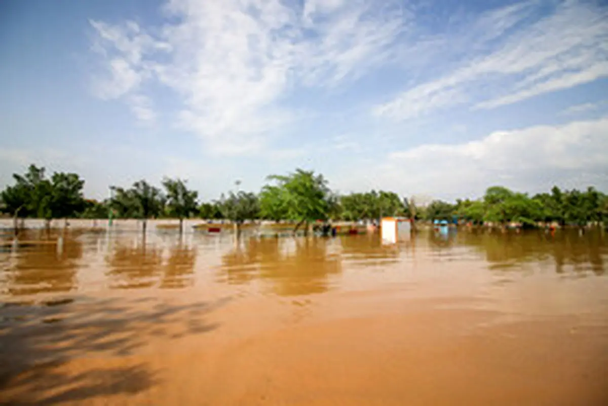 طغیان رود کارون در شوشتر+تصویر