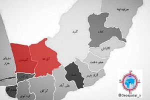 نقشه آخرين وضعيت آبگرفتگي شهرستانهاي استان گلستان(دوشنبه ٥ فروردين ماه ١٣٩٨)