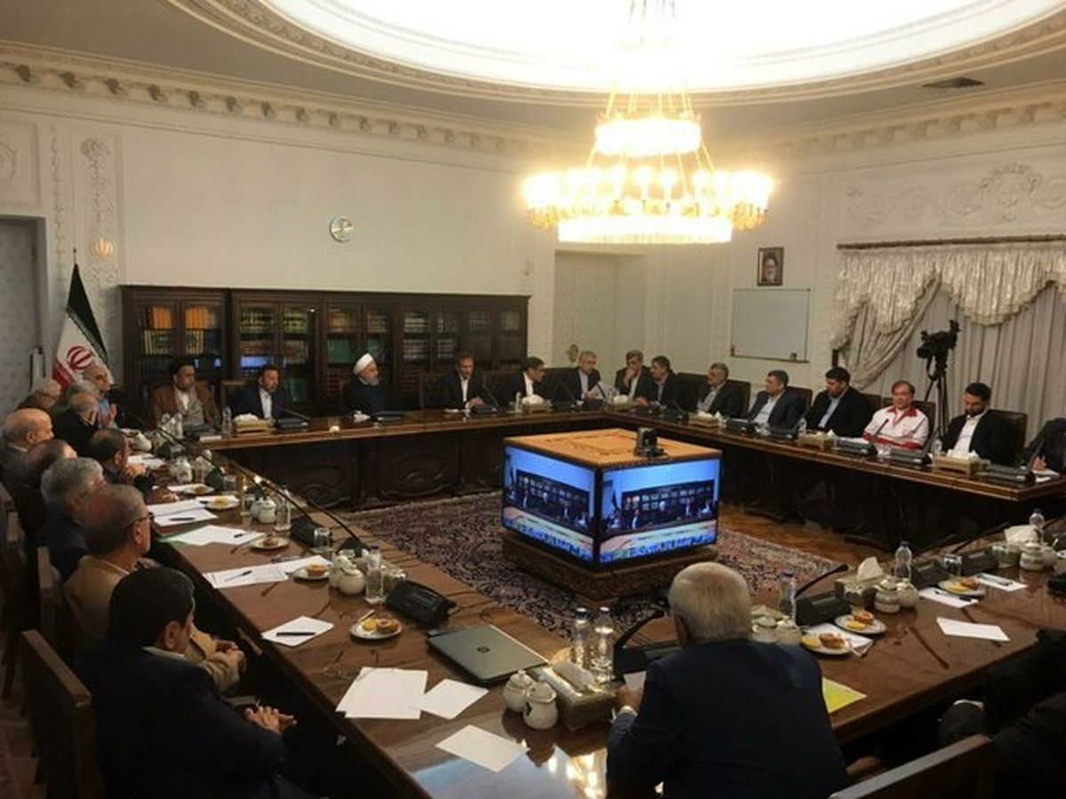 تشکیل جلسه ستاد مدیریت بحران کشور به ریاست روحانی