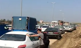 ترافیک سنگین در محورهای مواصلاتی مازندران؛ تردد در مسیر جنوب به شمال ‌هراز ممنوع شد