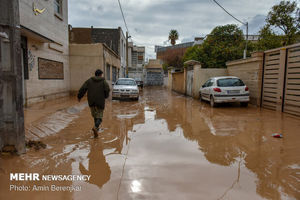 آب در روستای «حاجی آباد دشت» کردکوی فروکش کرد