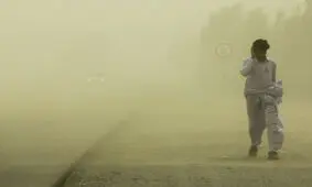 خیزش گرد و خاک و کاهش دید در سیستان و بلوچستان
