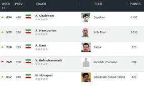 قلعه‌نویی، همچنان برترین مربی ایرانی