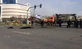 دستگاه حفار قطار شهری یا قنات قدیمی علت فرونشست زمین در بولوار ساجدی