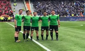 گرم کردن تیم داوری پیش از آغاز دربی پایتخت