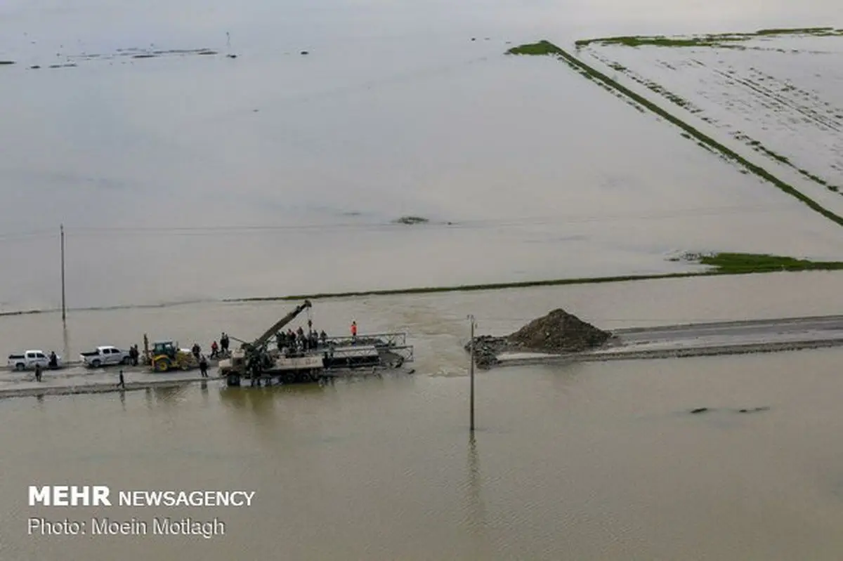 ۲۳ پل موقت در محورهای مواصلاتی سیل زده گلستان احداث شد
