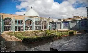 اقدامات مراقبتی برای بنای تاریخی تکیه معاون‌الملک در برابر سیلاب