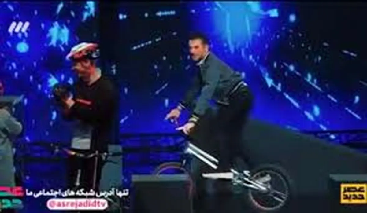 دوچرخه‌سواری امین حیایی در «عصر جدید»