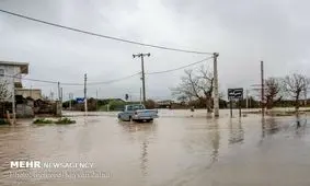 نفوذ سیلاب به اراضی کشاورزی و راه‌های روستایی میاندوآب صحت ندارد