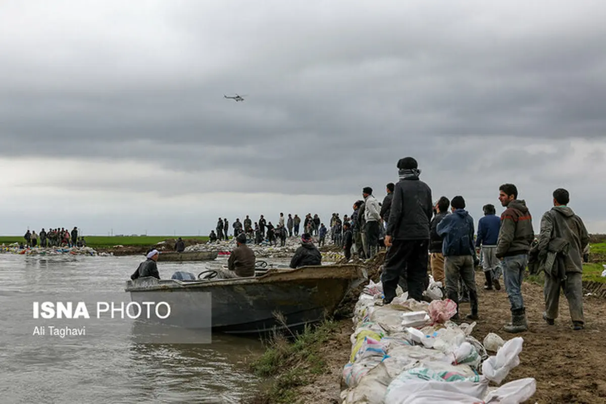 جابه‌جایی ۱۲۳ نفر گرفتار در محاصره سیلاب اهواز