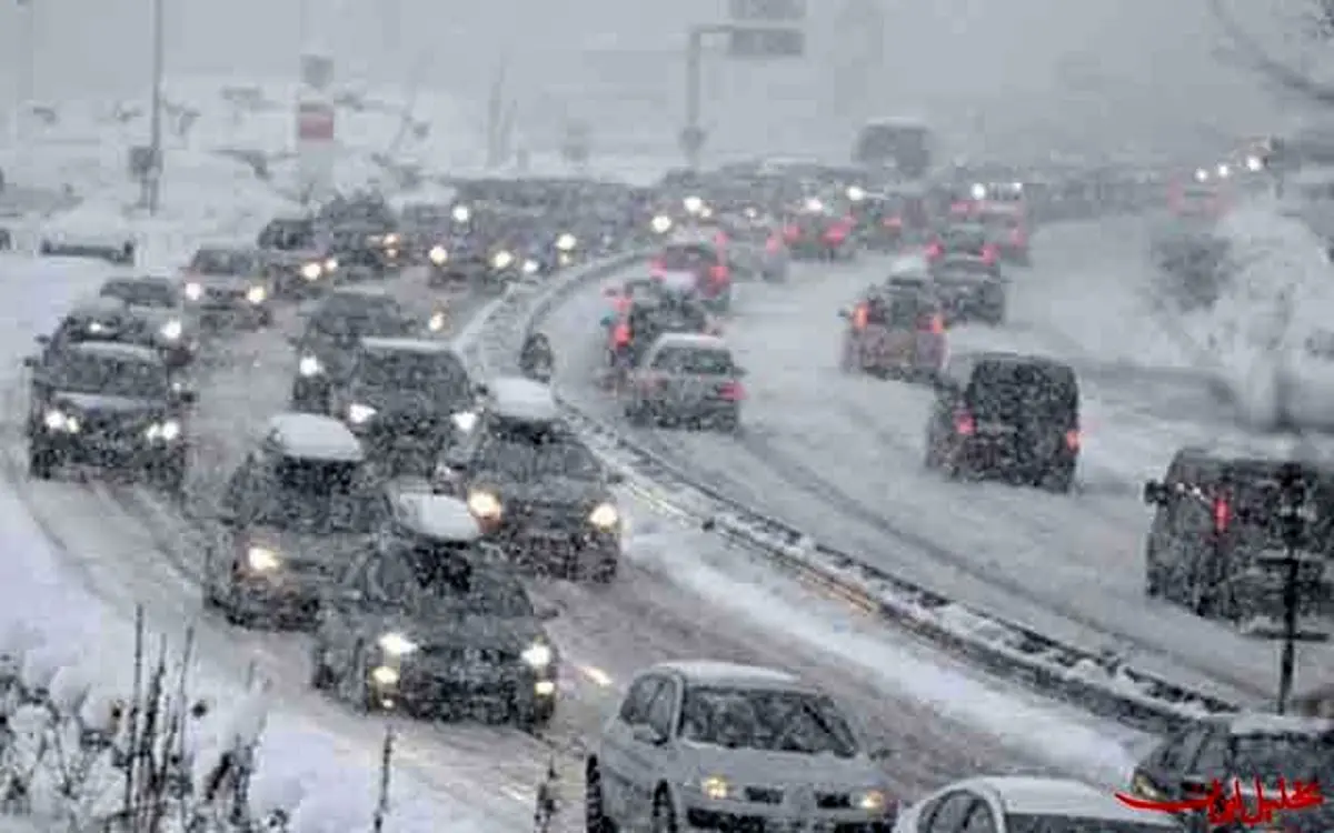برف و کولاک در محورهای خراسان رضوی