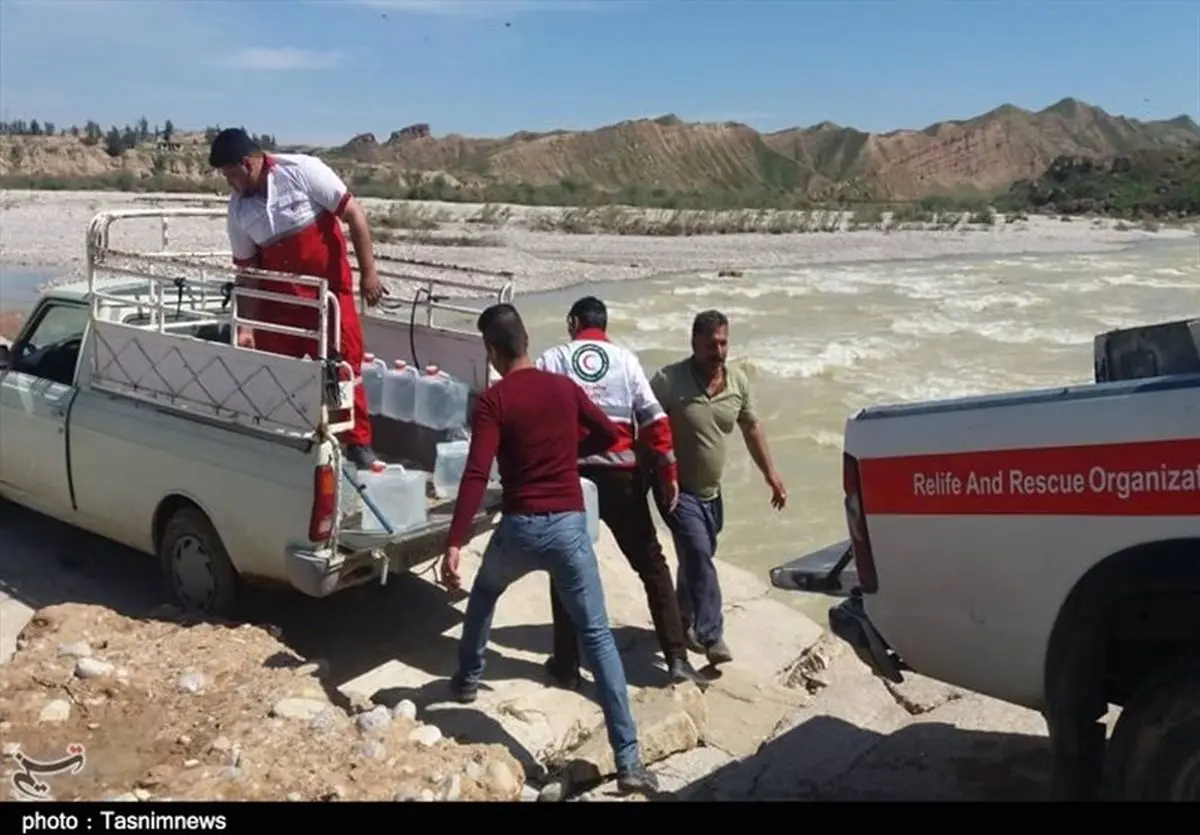 امدادرسانی به ۴ روستای متاثر از رهاسازی آب از سد کوثر+ تصویر