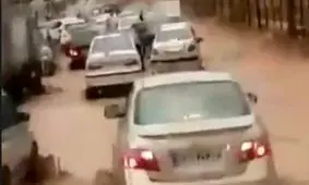 فیلمی جدید از سیل وحشتناک اخیر در دروازه قرآن شیراز