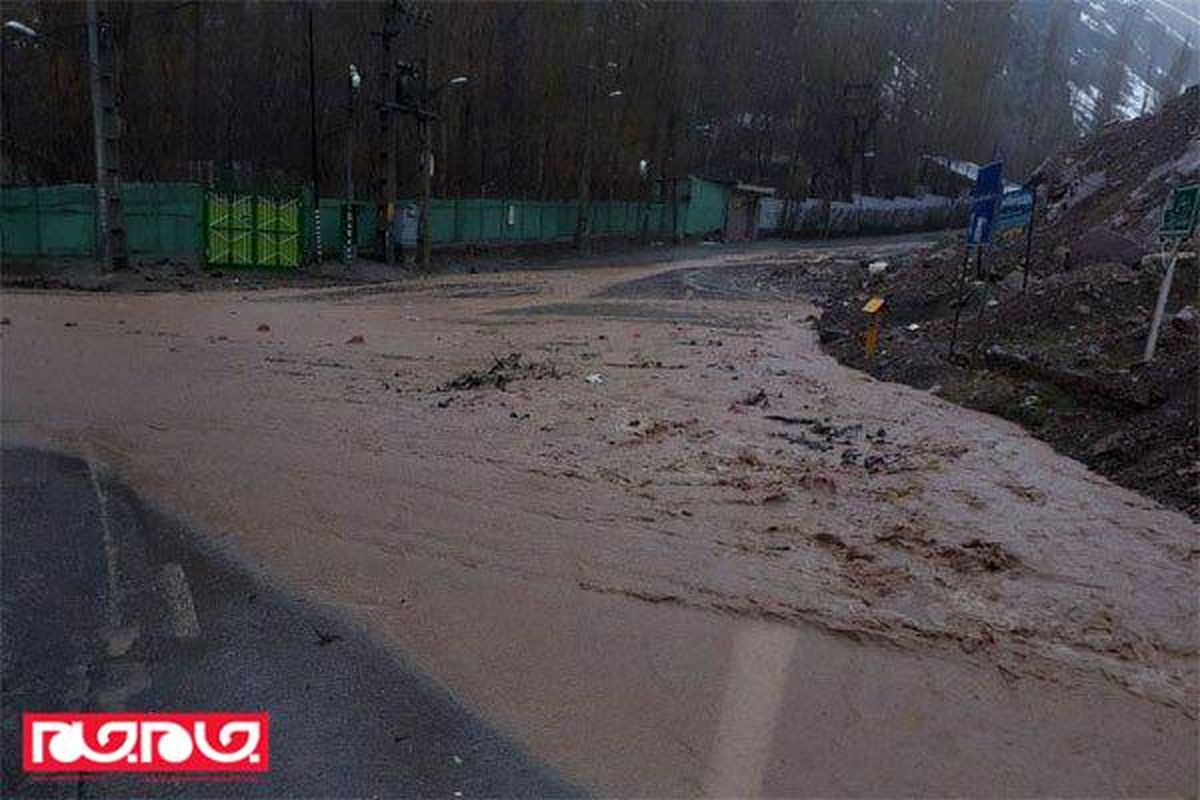سیل به تهران رسید/جاری شدن سیلاب در فشم