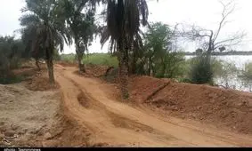 احداث و ترمیم سیل‌بند در حمیدیه + تصویر